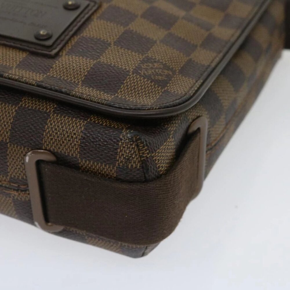 LOUIS VUITTON Damier Ebene Brooklyn PM Shoulder Bag N51210 LV Auth 34722 - Picture 10 of 12